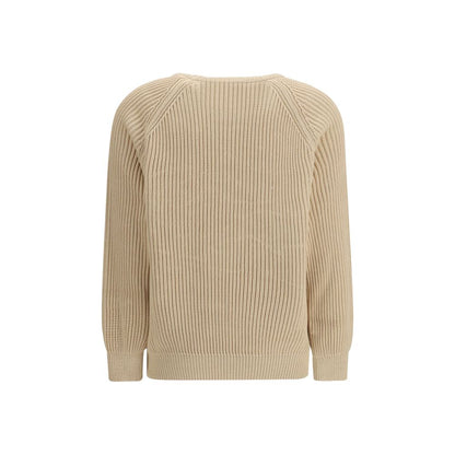 Sudadera de algodón beige Saint Laurent