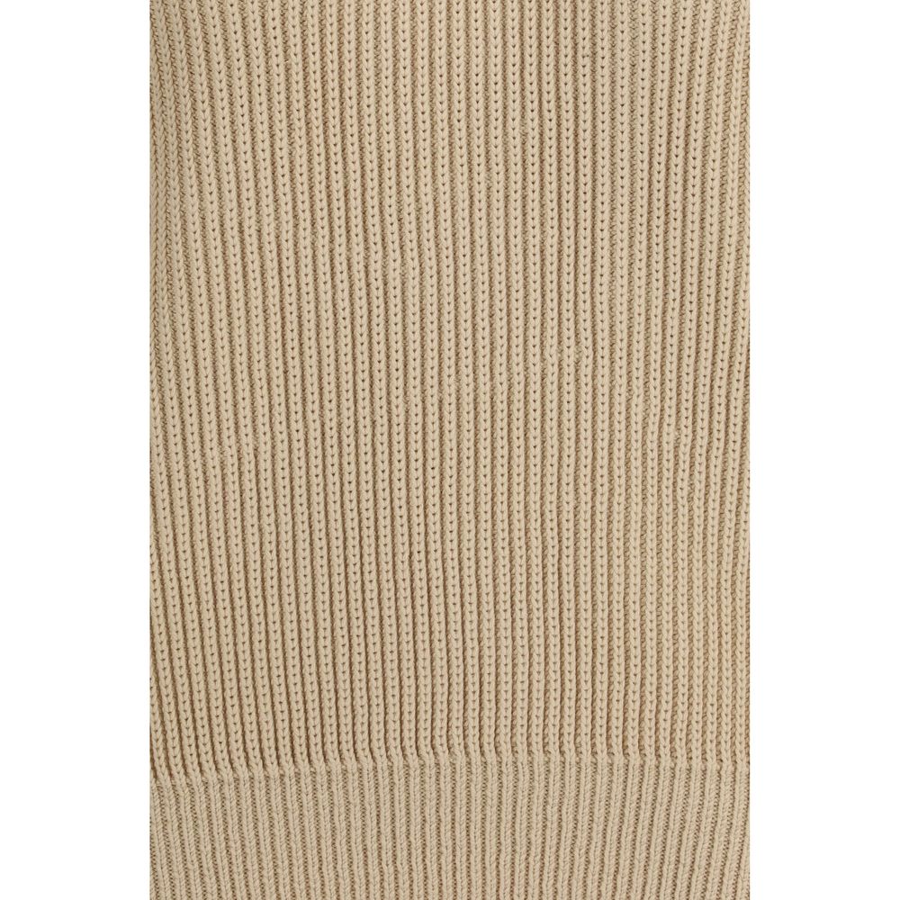 Sudadera de algodón beige Saint Laurent