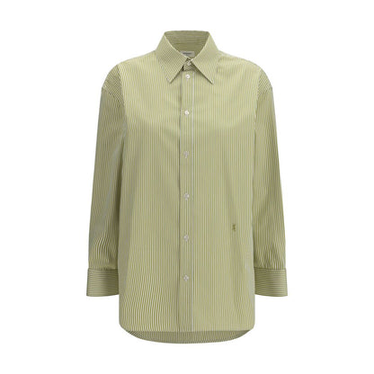 Saint Laurent Bicolor Cotton Pattern Shirt