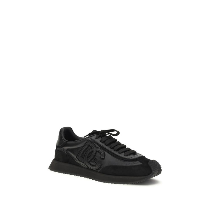 Zapatillas deportivas Dolce & Gabbana de piel de becerro negra Bos Taurus