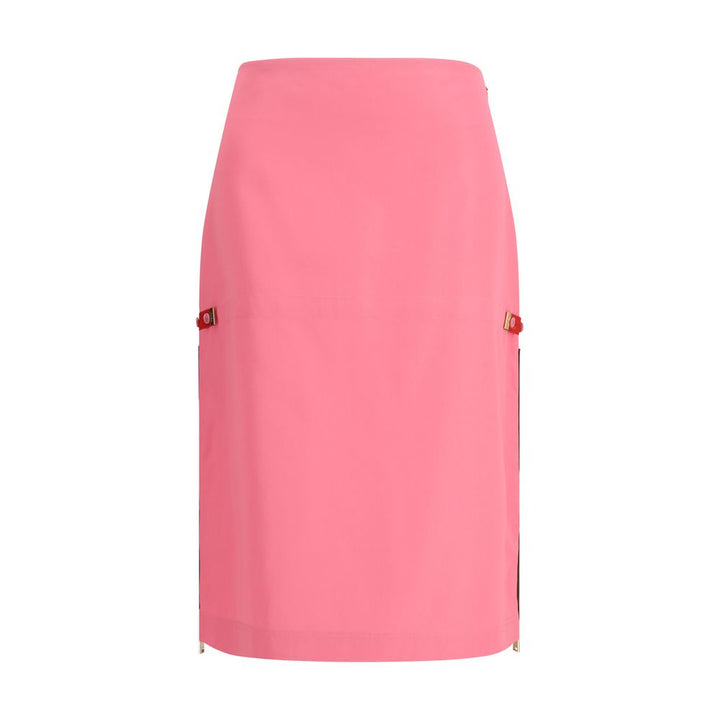 Falda midi de viscosa multicolor Fendi