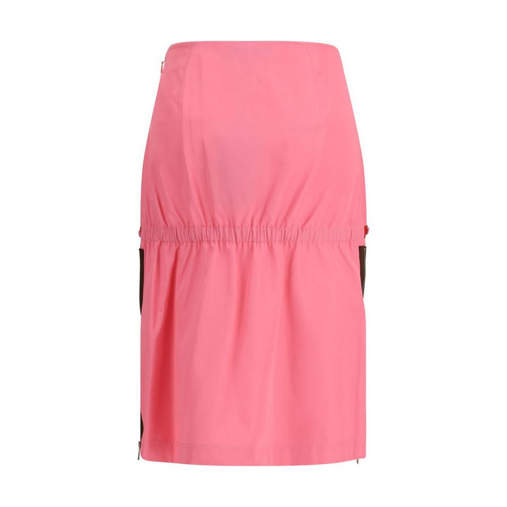 Falda midi de viscosa multicolor Fendi