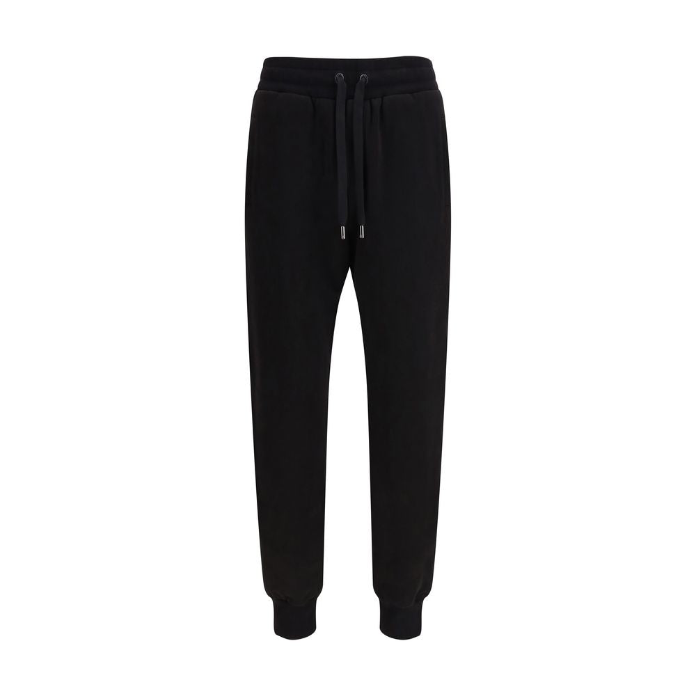 Pantalones informales de algodón negros de Dolce & Gabbana