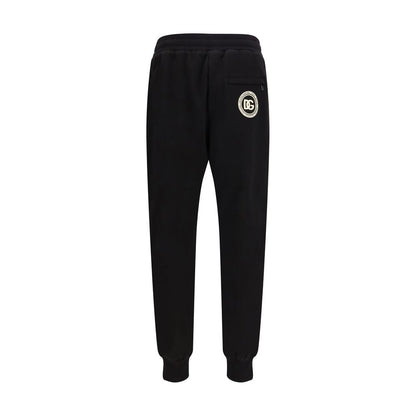 Pantalones informales de algodón negros de Dolce & Gabbana