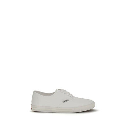 Baskets basses Prada en coton blanc