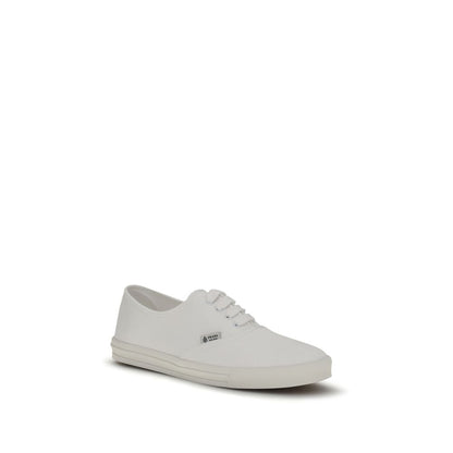 Baskets basses Prada en coton blanc