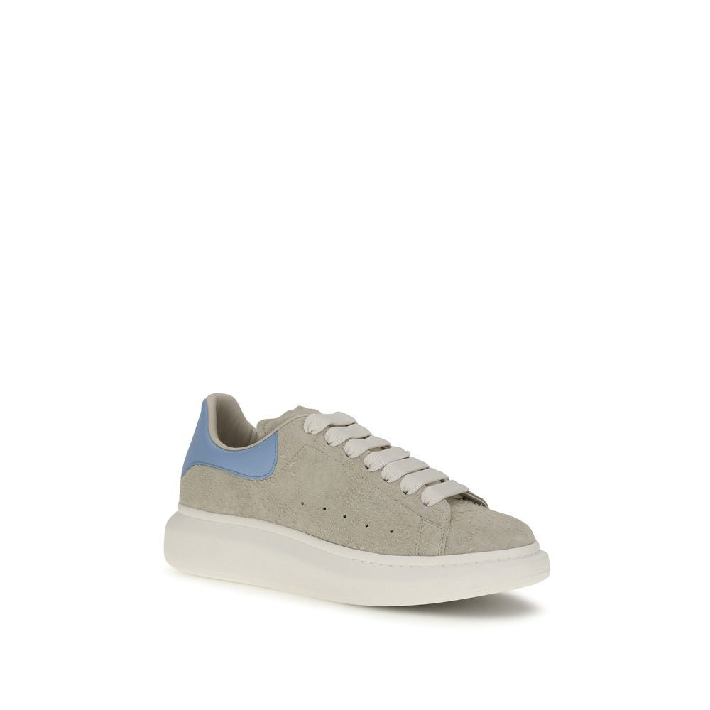Alexander McQueen Zapatillas Gruesas de Piel de Becerro Beige Bos Taurus