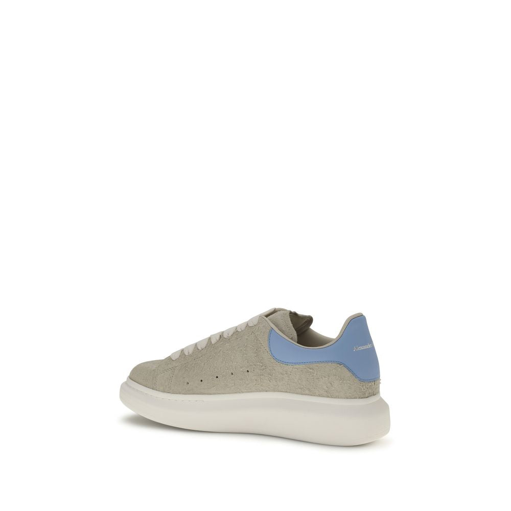 Alexander McQueen Zapatillas Gruesas de Piel de Becerro Beige Bos Taurus
