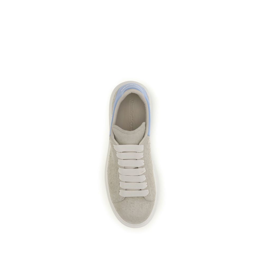 Alexander McQueen Zapatillas Gruesas de Piel de Becerro Beige Bos Taurus