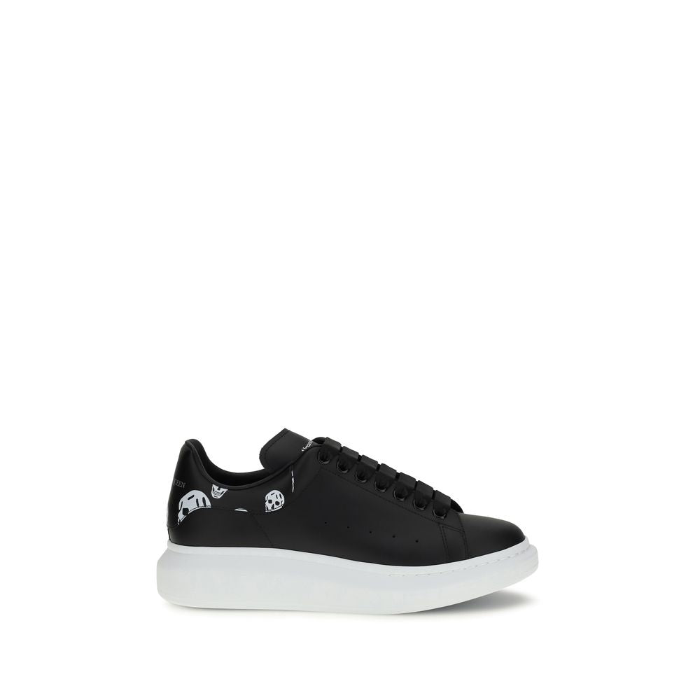 Zapatillas gruesas Bos Taurus de piel de becerro negra de Alexander McQueen