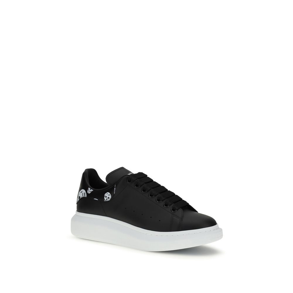Zapatillas gruesas Bos Taurus de piel de becerro negra de Alexander McQueen