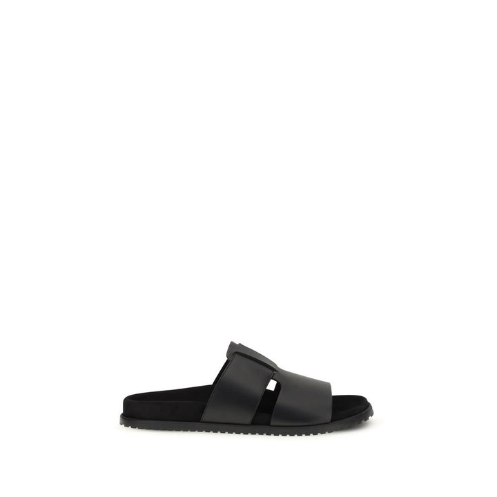 Sandales Dolce & Gabbana en cuir de veau noir