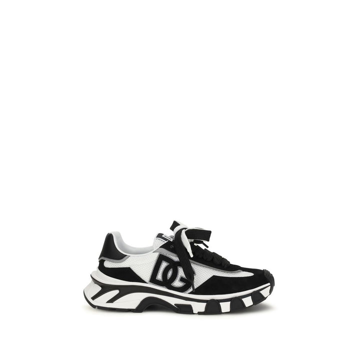 Zapatillas deportivas Dolce & Gabbana de piel de becerro negra Bos Taurus