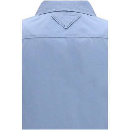 Prada Blue Cotton Dress Shirt