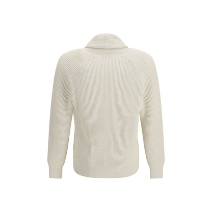 Cárdigan Brunello Cucinelli de algodón beige