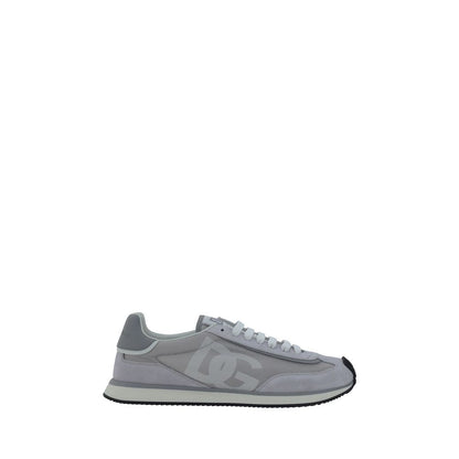 Dolce & Gabbana Gray Fabric Athletic Sneakers