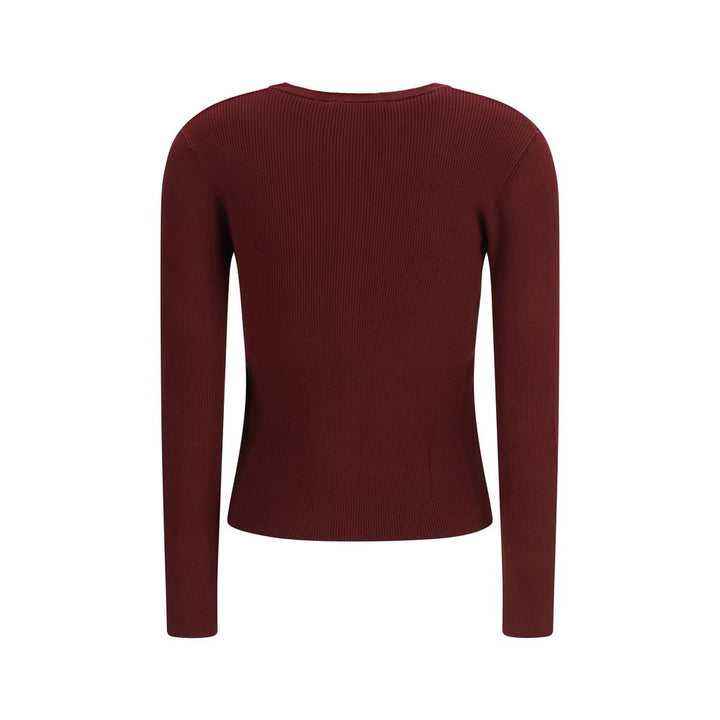 Max Mara Bordeaux Viscose Cardigan