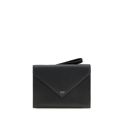 Portefeuille Ferragamo en cuir de veau noir Bos Taurus