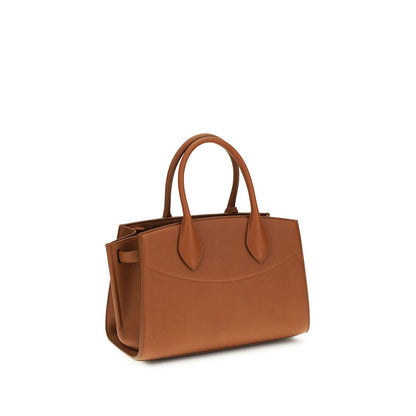 Sac à main Ferragamo en cuir de veau brun Bos Taurus