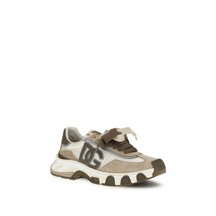 Dolce & Gabbana Multicolor Calf Leather Bos Taurus Athletic Sneakers