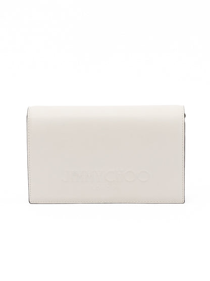 Bolso de hombro Jimmy Choo Avenue de piel blanco
