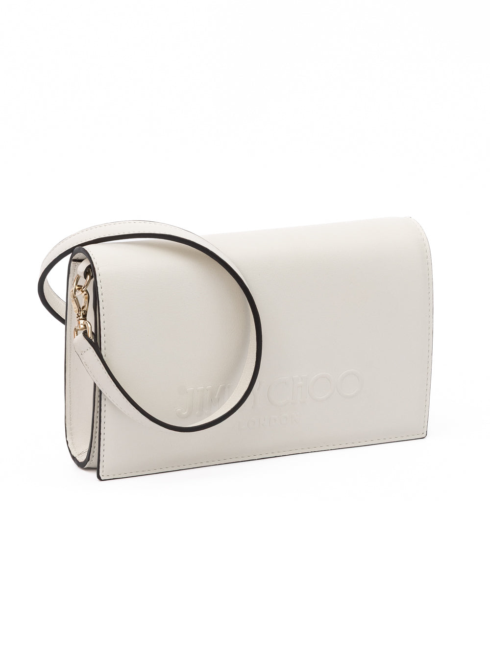 Bolso de hombro Jimmy Choo Avenue de piel blanco