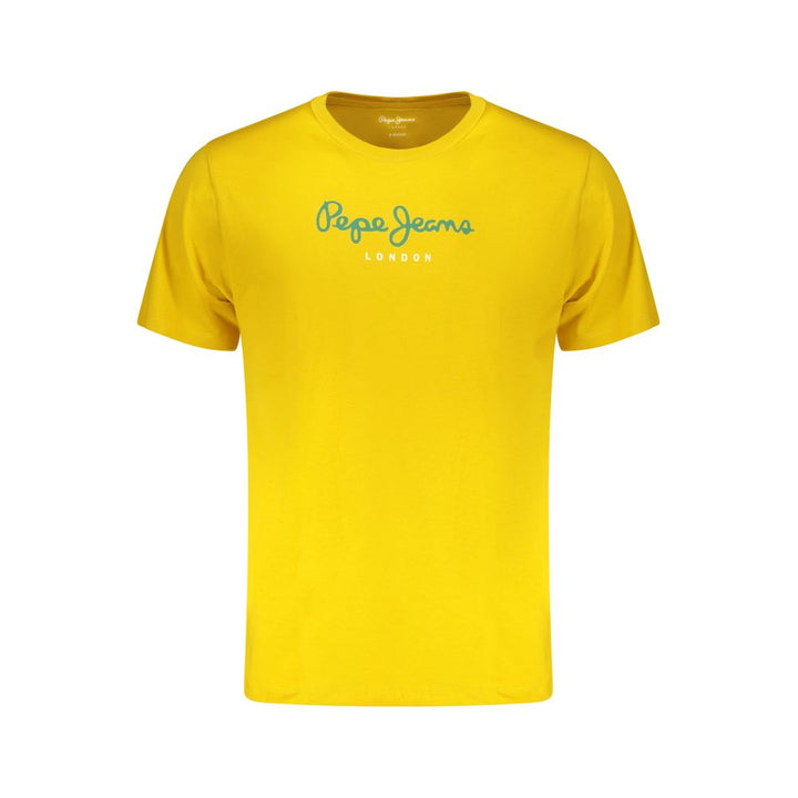 Pepe Jeans Giallo Cotton Men T-Shirt