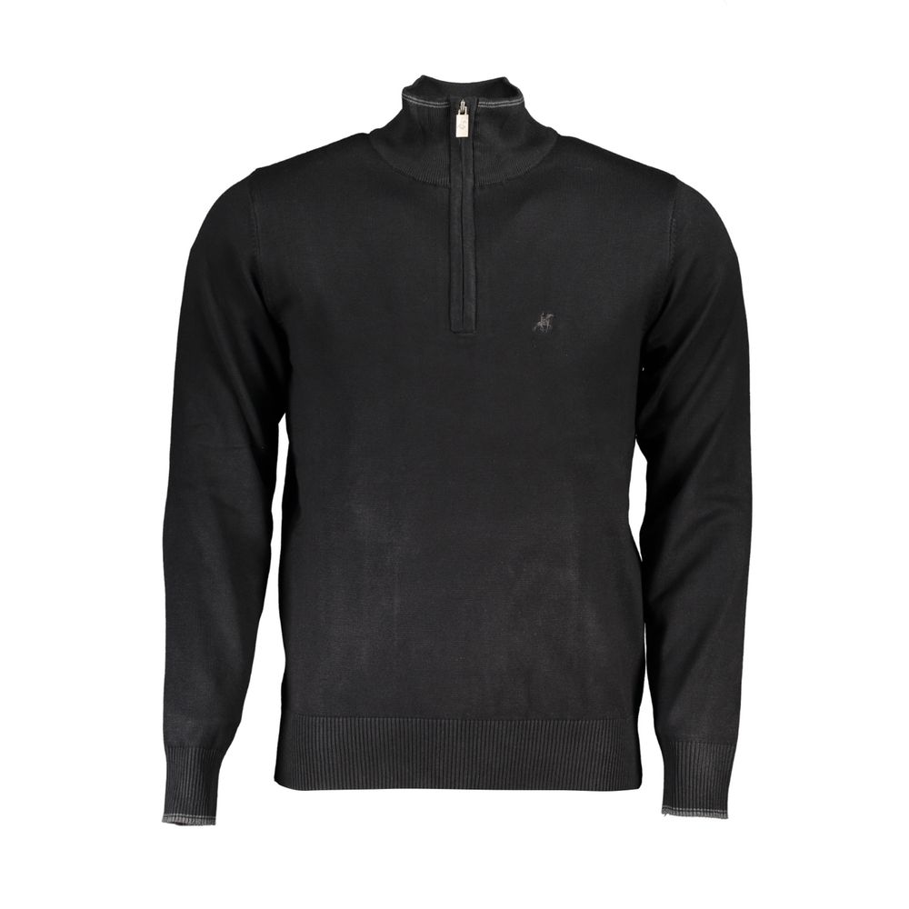 U.S. Grand Black Viscose Men's Sweater