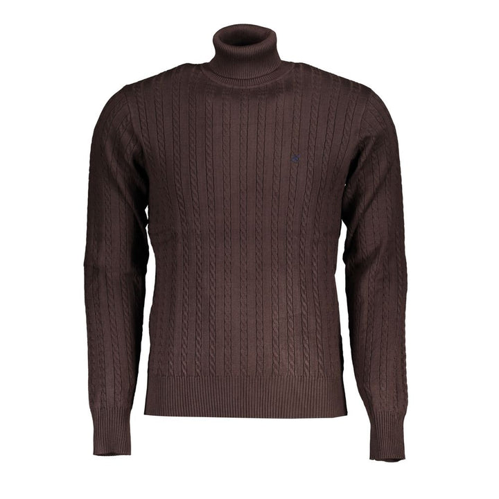 U.S. Grand Marrone Viscosa Uomo Maglia