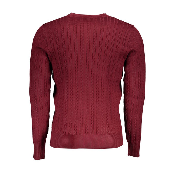 U.S. Grand Red Viscose Men's Sweater