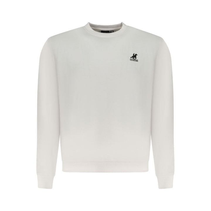 U.S. Grand White Cotton Men Sweatshirt