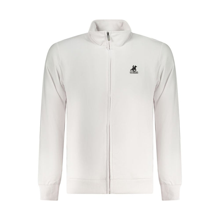 U.S. Grand White Cotton Men's Sweatshirt