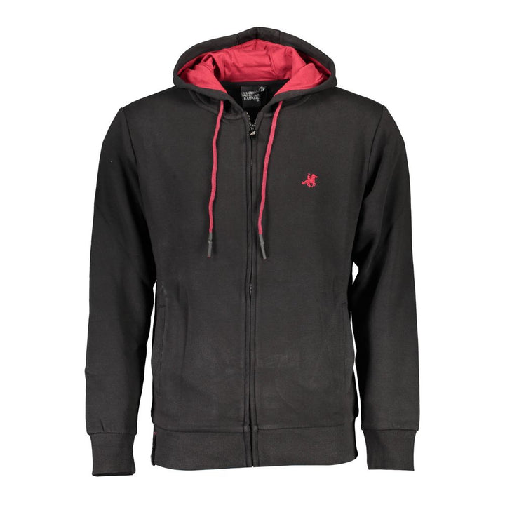 U.S. Grand Black Cotton Men's Hoodie