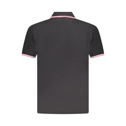 U.S. Grand Black Cotton Mens Polo Shirt