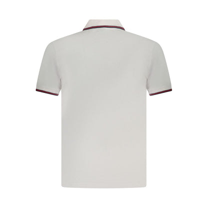 U.S. Grand White Cotton Men Polo Shirt