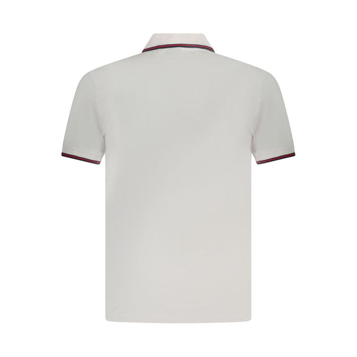 U.S. Grand White Cotton Men Polo Shirt