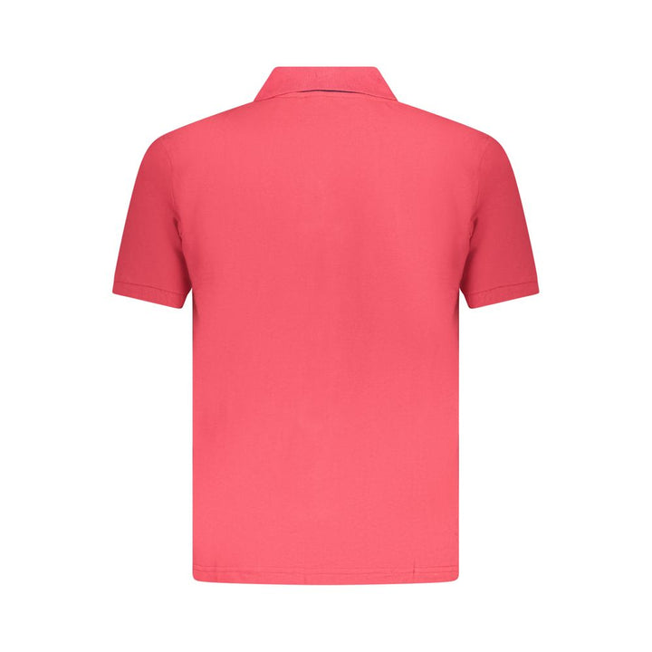 U.S. Grand Red Cotton Men Polo Shirt