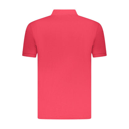 U.S. Grand Red Cotton Men Polo Shirt