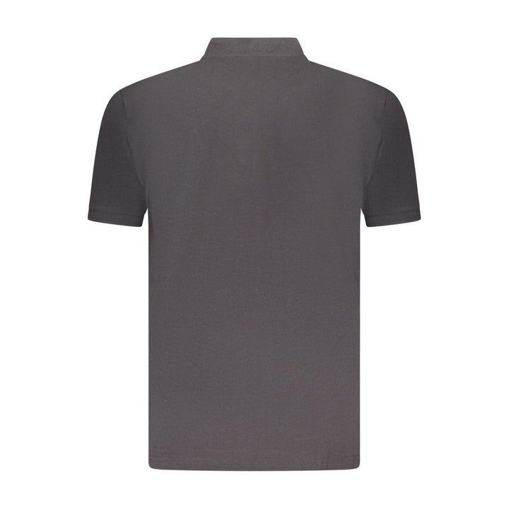 U.S. Grand Black Cotton Men Polo Shirt