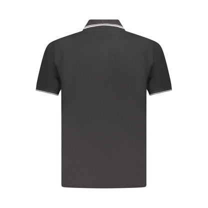 U.S. Grand Black Cotton Men's Polo Shirt