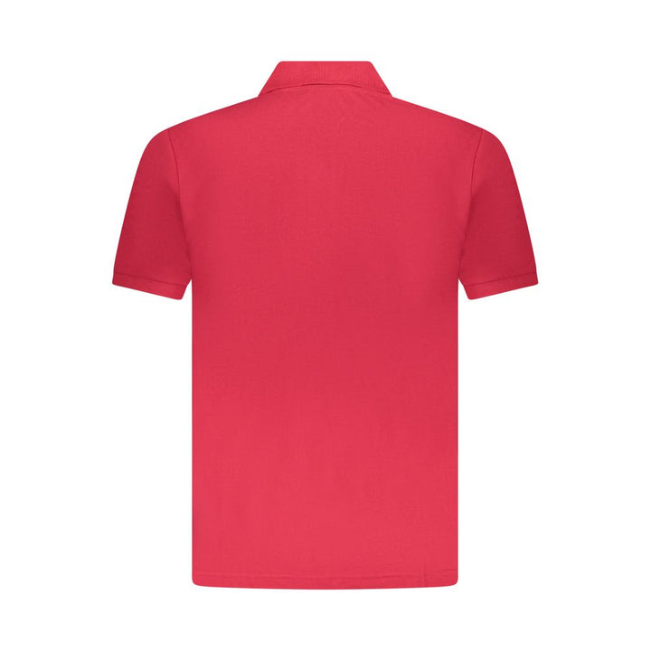 U.S. Grand Red Cotton Men Polo Shirt