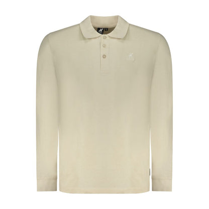 U.S. Grand Beige Cotton Men Polo Shirt