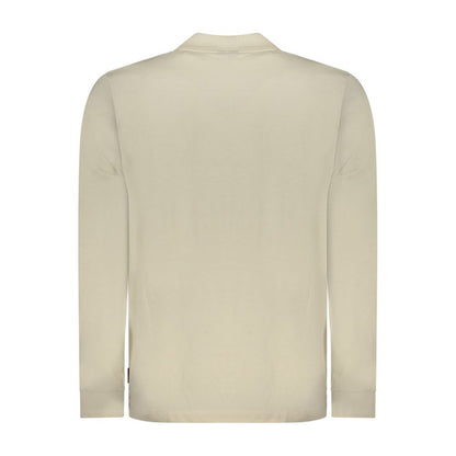 U.S. Grand Beige Cotton Men Polo Shirt