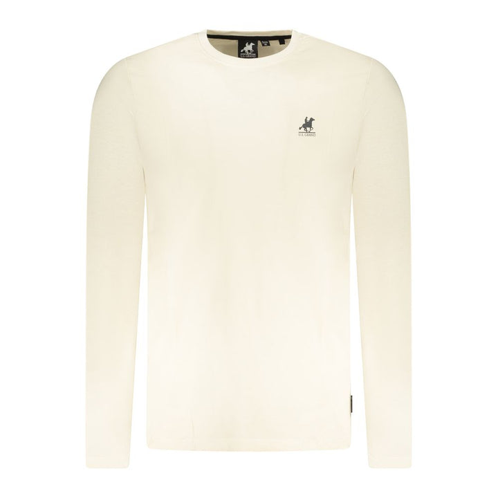 U.S. Grand Beige Cotton Men T-Shirt
