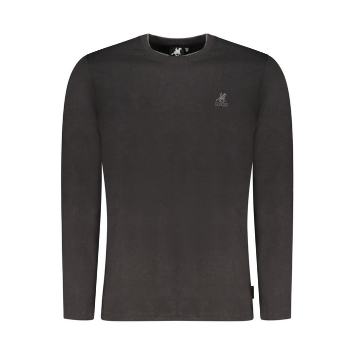 U.S. Grand Black Cotton Men T-Shirt