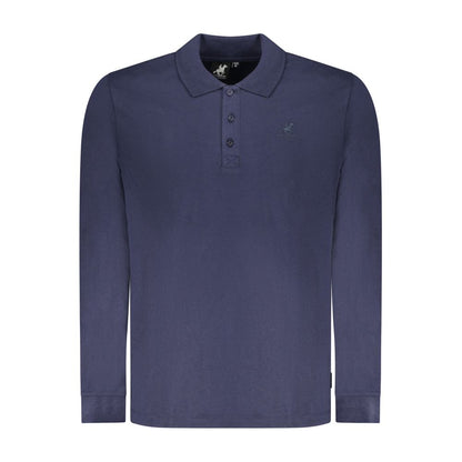 U.S. Grand Blu Cotton Men Polo