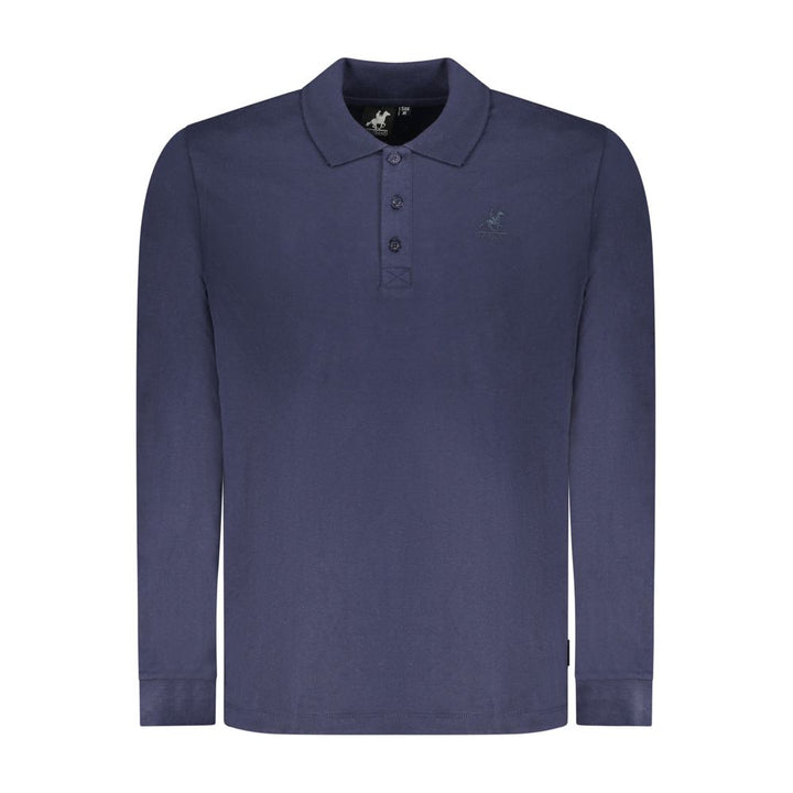 U.S. Grand Blu Cotton Men Polo
