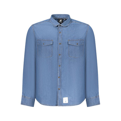 U.S. Grand Blue Cotton Men Shirt