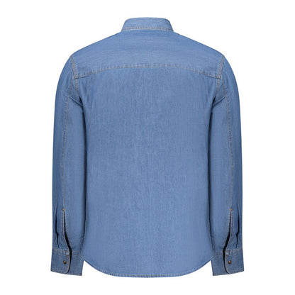 U.S. Grand Blue Cotton Men Shirt
