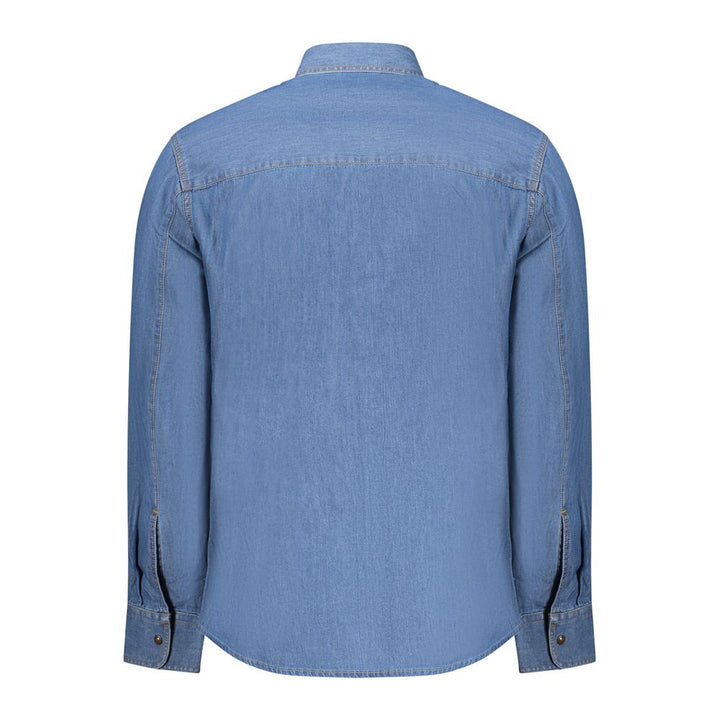 U.S. Grand Blue Cotton Men Shirt
